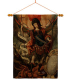 Archangel - Faith Religious Inspirational Vertical Impressions Decorative Flags HG190078 Made In USA