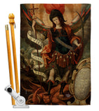 Archangel - Faith Religious Inspirational Vertical Impressions Decorative Flags HG190078 Made In USA