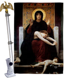 The Virgin of Consolation - Faith Religious Inspirational Vertical Impressions Decorative Flags HG190083 Made In USA