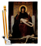 The Virgin of Consolation - Faith Religious Inspirational Vertical Impressions Decorative Flags HG190083 Made In USA