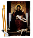 The Virgin of Consolation - Faith Religious Inspirational Vertical Impressions Decorative Flags HG190083 Made In USA