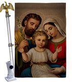Holy Family - Faith Religious Inspirational Vertical Impressions Decorative Flags HG190085 Made In USA