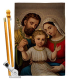 Holy Family - Faith Religious Inspirational Vertical Impressions Decorative Flags HG190085 Made In USA