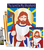 My Shepherd - Faith & Religious Inspirational Vertical Applique Decorative Flags HG103036