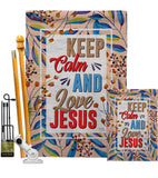 Love Jesus - Faith & Religious Inspirational Vertical Impressions Decorative Flags HG103075 Made In USA