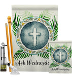 Holy Ash Wednesday - Faith & Religious Inspirational Vertical Impressions Decorative Flags HG103091 Made In USA