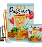 Joyous Passover - Faith & Religious Inspirational Vertical Impressions Decorative Flags HG103093 Made In USA