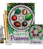 Joyous Passover - Faith & Religious Inspirational Vertical Impressions Decorative Flags HG103096 Made In USA