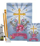 Holy Communion - Faith & Religious Inspirational Vertical Impressions Decorative Flags HG137212 Made In USA