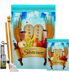 Happy Shavuot - Faith & Religious Inspirational Vertical Impressions Decorative Flags HG137531 Made In USA