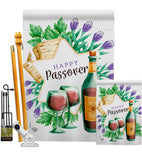 Happy Passover - Faith & Religious Inspirational Vertical Impressions Decorative Flags HG192242 Made In USA