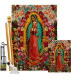 Our Lady of Guadalupe - Faith & Religious Inspirational Vertical Impressions Decorative Flags HG192338 Made In USA