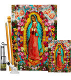 Our Lady of Guadalupe - Faith & Religious Inspirational Vertical Impressions Decorative Flags HG192338 Made In USA