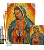 Lady of Guadalupe - Faith & Religious Inspirational Vertical Impressions Decorative Flags HG192339 Made In USA