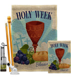 Holy Week - Faith & Religious Inspirational Vertical Impressions Decorative Flags HG192363 Made In USA