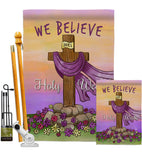 We Belive - Faith & Religious Inspirational Vertical Impressions Decorative Flags HG192372 Made In USA