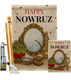 NowruzIranian New Year - Faith & Religious Inspirational Vertical Impressions Decorative Flags HG192469 Made In USA