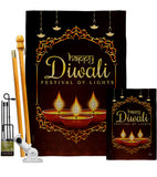 Celerate Diwali - Faith & Religious Inspirational Vertical Impressions Decorative Flags HG192473 Made In USA
