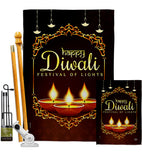 Celerate Diwali - Faith & Religious Inspirational Vertical Impressions Decorative Flags HG192473 Made In USA