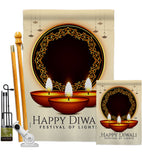 Deepawali - Faith & Religious Inspirational Vertical Impressions Decorative Flags HG192474 Made In USA