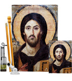 Christ Pantocrator - Faith & Religious Inspirational Vertical Impressions Decorative Flags HG192561 Made In USA