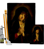 The Madonna in Sorrow - Faith & Religious Inspirational Vertical Impressions Decorative Flags HG192563 Made In USA