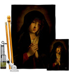 The Madonna in Sorrow - Faith & Religious Inspirational Vertical Impressions Decorative Flags HG192563 Made In USA