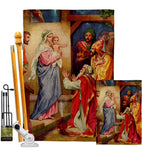 The Visit Of The Wise Men - Faith & Religious Inspirational Vertical Impressions Decorative Flags HG192564 Made In USA