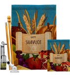 Celebrates Shavuot - Faith & Religious Inspirational Vertical Impressions Decorative Flags HG192607 Made In USA