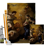 Feast of the Annunciation - Faith & Religious Inspirational Vertical Impressions Decorative Flags HG192623 Made In USA