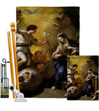 Feast of the Annunciation - Faith & Religious Inspirational Vertical Impressions Decorative Flags HG192623 Made In USA