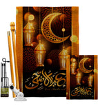 Blessed Eid - Faith & Religious Inspirational Vertical Impressions Decorative Flags HG192689 Made In USA