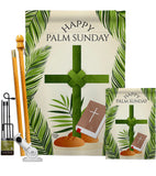 Happy Palm Sunday - Faith & Religious Inspirational Vertical Impressions Decorative Flags HG192714 Made In USA