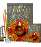 Festival Diwali - Faith & Religious Inspirational Vertical Impressions Decorative Flags HG192717 Made In USA