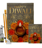 Festival Diwali - Faith & Religious Inspirational Vertical Impressions Decorative Flags HG192717 Made In USA