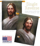 Our Savior - Faith & Religious Inspirational Vertical Impressions Decorative Flags HG103047 Made In USA