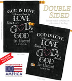 God is Love - Impressions Decorative Garden Flag G153067-BO