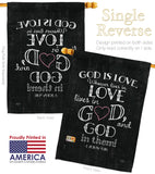 God is Love - Impressions Decorative Garden Flag G153067-BO