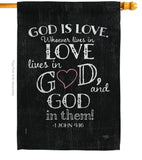 God is Love - Impressions Decorative Garden Flag G153067-BO