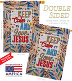 Love Jesus - Faith & Religious Inspirational Vertical Impressions Decorative Flags HG103075 Made In USA