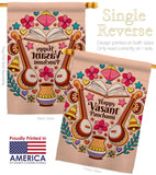 Happy Vasant Panchami - Faith & Religious Inspirational Vertical Impressions Decorative Flags HG103076 Made In USA