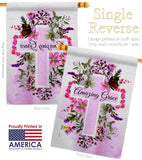 Floral Amazing Grace - Faith & Religious Inspirational Vertical Impressions Decorative Flags HG103089 Made In USA