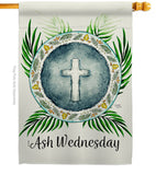 Holy Ash Wednesday - Faith & Religious Inspirational Vertical Impressions Decorative Flags HG103091 Made In USA