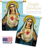 Prayer To Our Lady - Faith & Religious Inspirational Vertical Impressions Decorative Flags HG103095 Made In USA