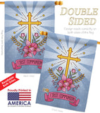 Holy Communion - Faith & Religious Inspirational Vertical Impressions Decorative Flags HG137212 Made In USA