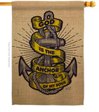 God is the Anchor - Impressions Decorative Garden Flag G135252-BO