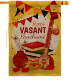 Vasant Panchami - Faith & Religious Inspirational Vertical Impressions Decorative Flags HG137424 Made In USA