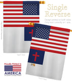 US Christian - Faith & Religious Inspirational Vertical Impressions Decorative Flags HG140858 Made In USA