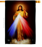 Jesus Divina Misericordia - Faith & Religious Inspirational Vertical Impressions Decorative Flags HG192159 Made In USA