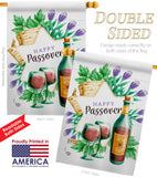 Happy Passover - Faith & Religious Inspirational Vertical Impressions Decorative Flags HG192242 Made In USA